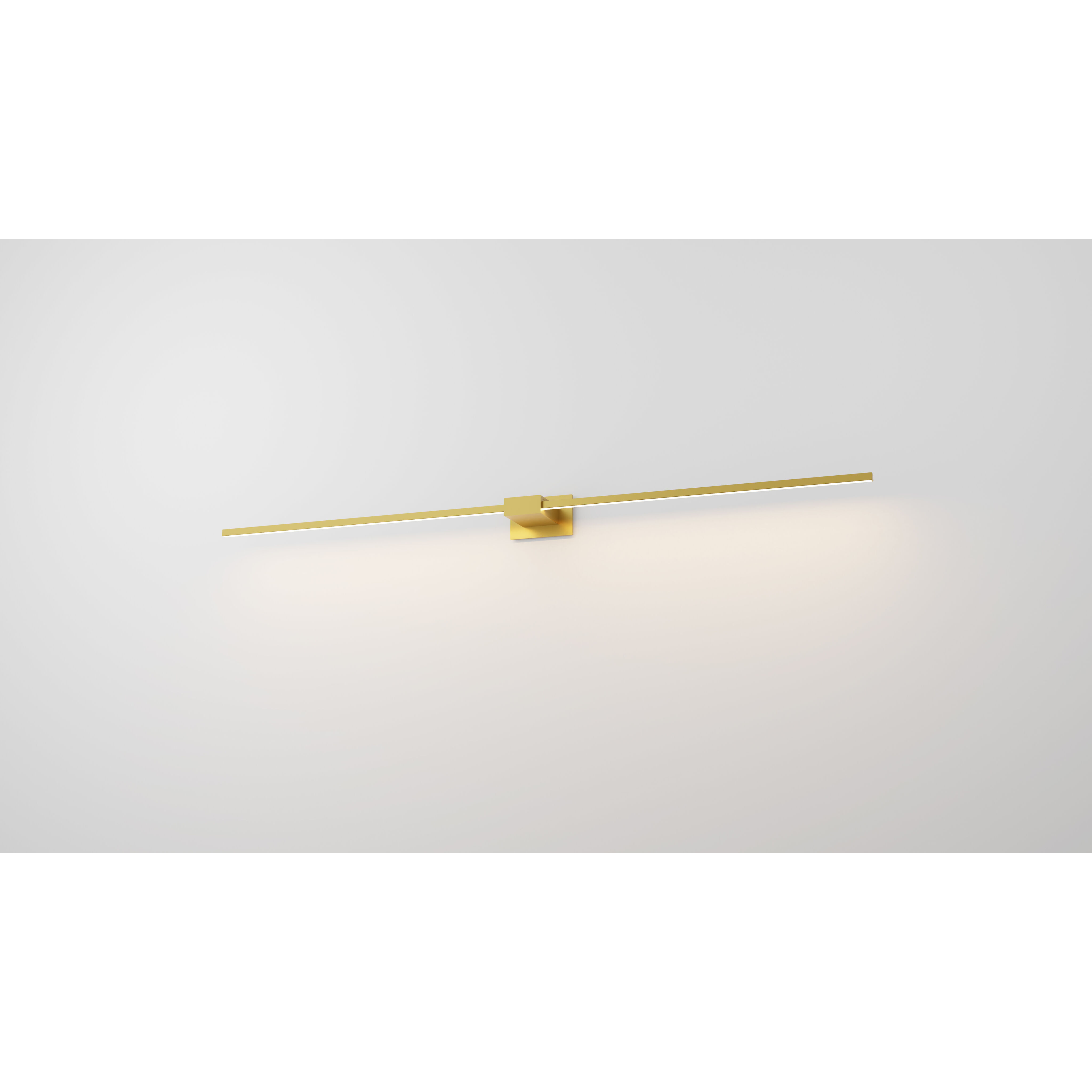 Z-Bar LED 4 inch Gold Wall Sconce Wall Light, Center Mount